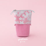 Petal pink sakura themed pop-up pencil case