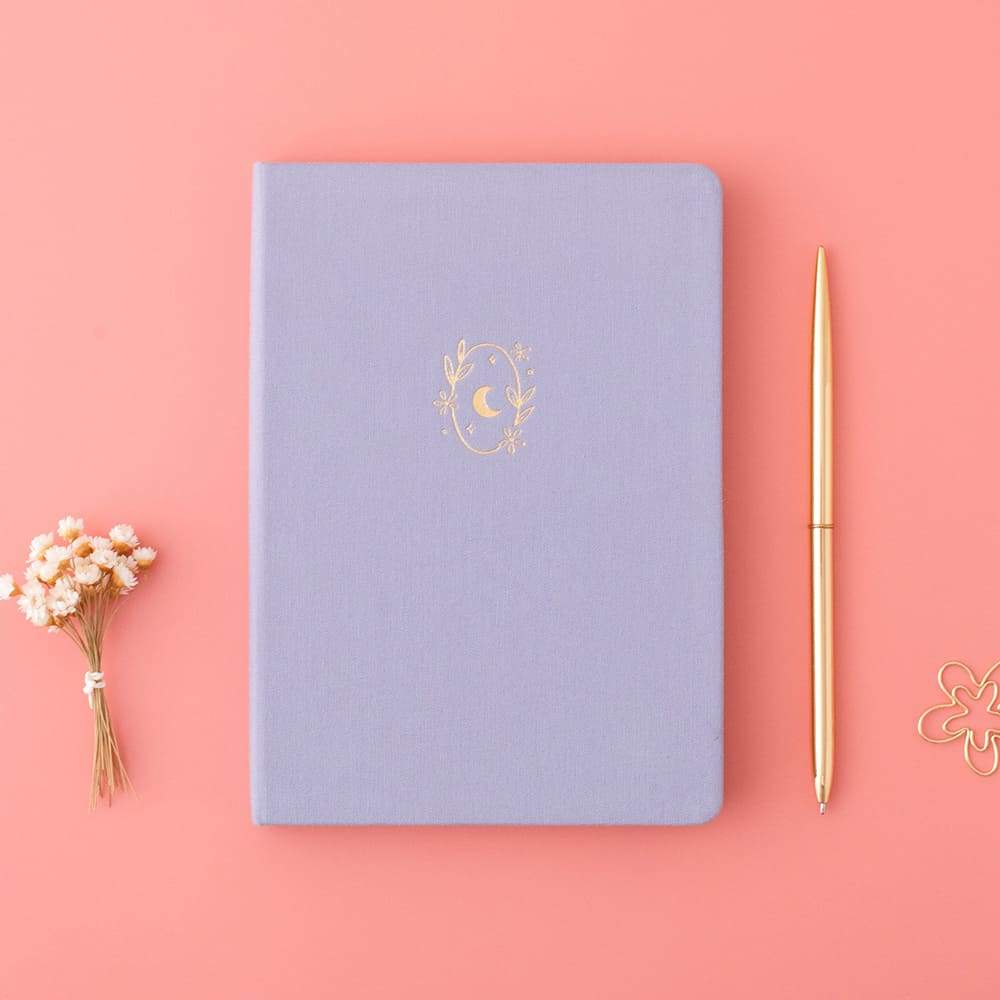 Tsuki ‘Full Bloom’ Limited Edition Bullet Journal with flowers and free gift on red background