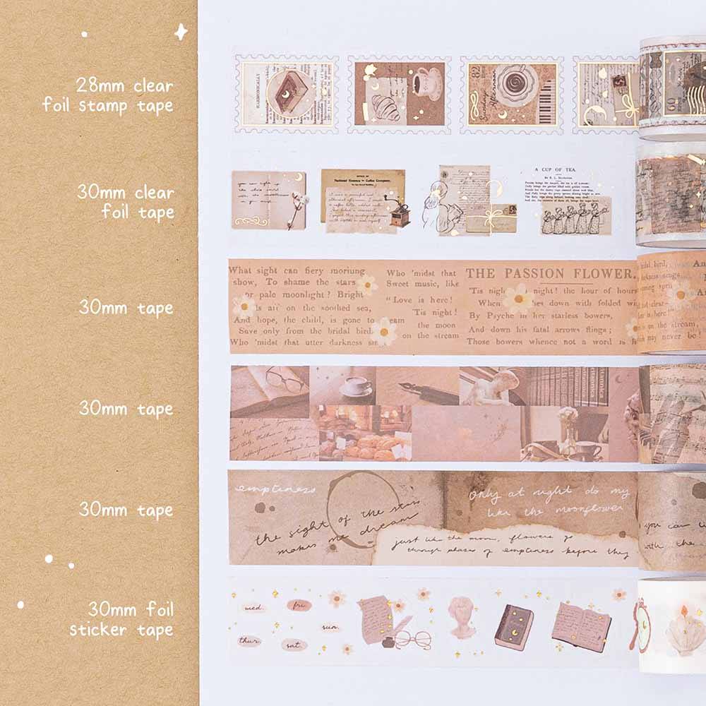 Tsuki 'Winter Moonflower' Washi Tape Set ☾ – NotebookTherapy