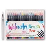 Watercolour Brush Pens - Set of 20